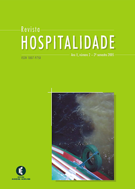 Hospitalidade, Ano II, No 2 – 2o semestre 2005