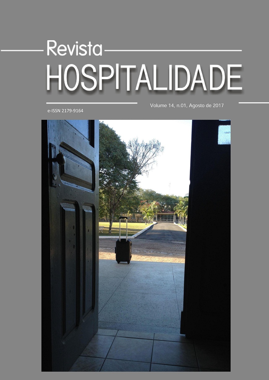 					Visualizar v. 14 n. 1 (2017): Revista Hospitalidade
				